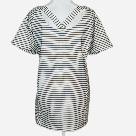 Helly Hansen Striped Short Sleeve Cris’s-Cross Back Top | Size XL - Picture 4 of 6